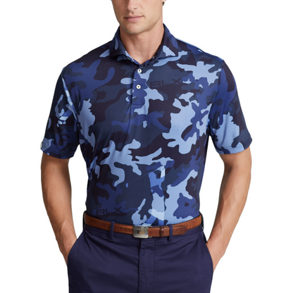 RLX Lightweight Airflow Jersey Novelty Print Polo - Camo Driver