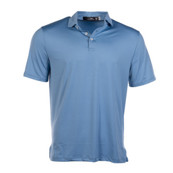 RLX Yarn-Dye Featherweight Airflow Jersey Polo - Blue Lagoon