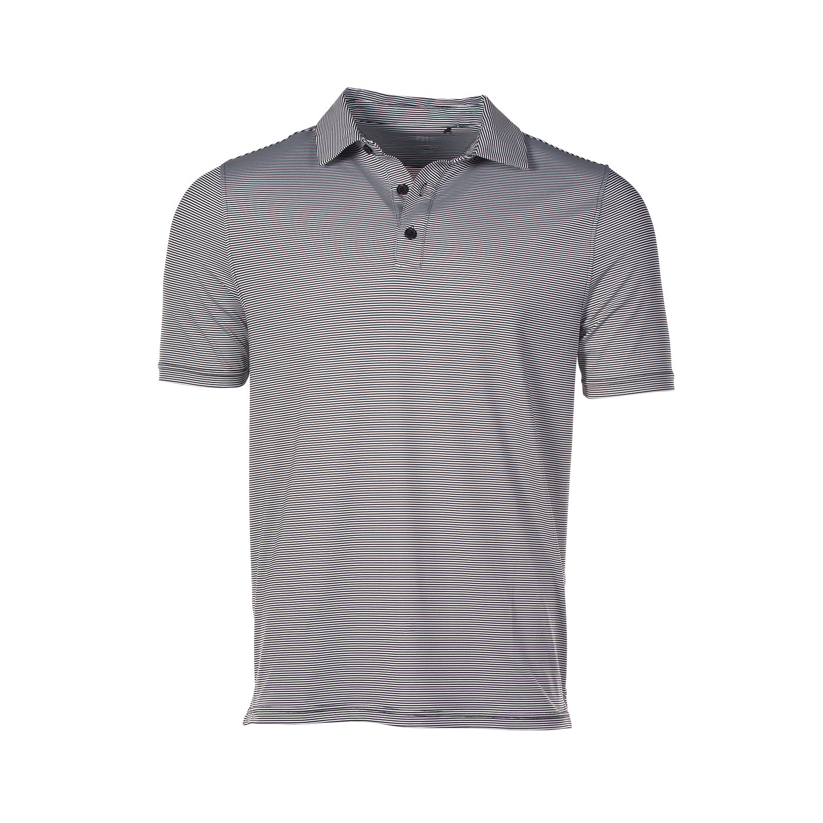 Graham Luxe Drift Stripe Polo - Jet Black – Short Par 4