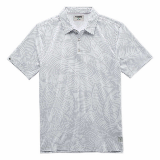 Delray Polo W/ Large Palm Leaf Print