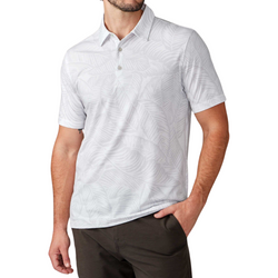 Delray Polo W/ Large Palm Leaf Print