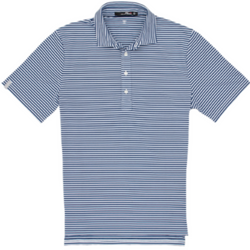 Short-Sleeve Classic Polo Striped - Royal Blue Pure White