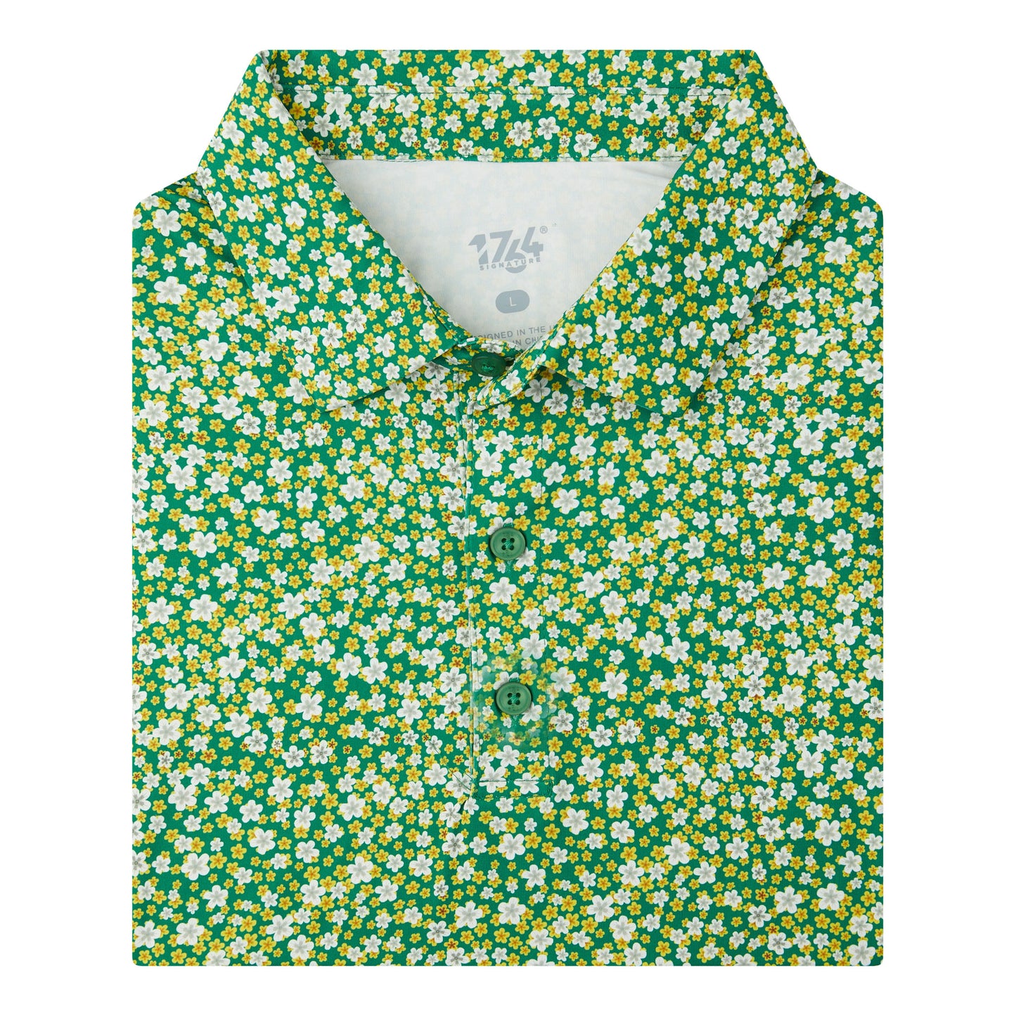 Bloom Junior Polo- Green/White/Yellow