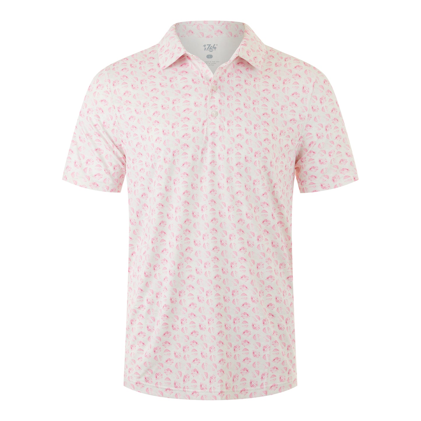 Lips Like Sugar Polo- Pink/Lt Grey