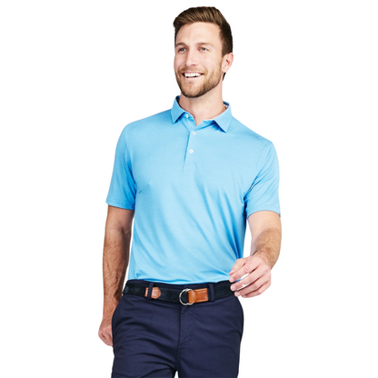 Cloud Lightweight Polo - Coastline Blue