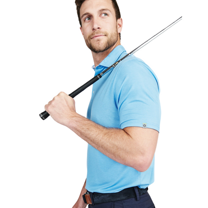 Cloud Lightweight Polo - Coastline Blue